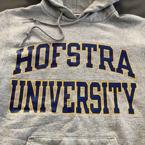 Champion Hofstra University gray hoodie size Xtra Small